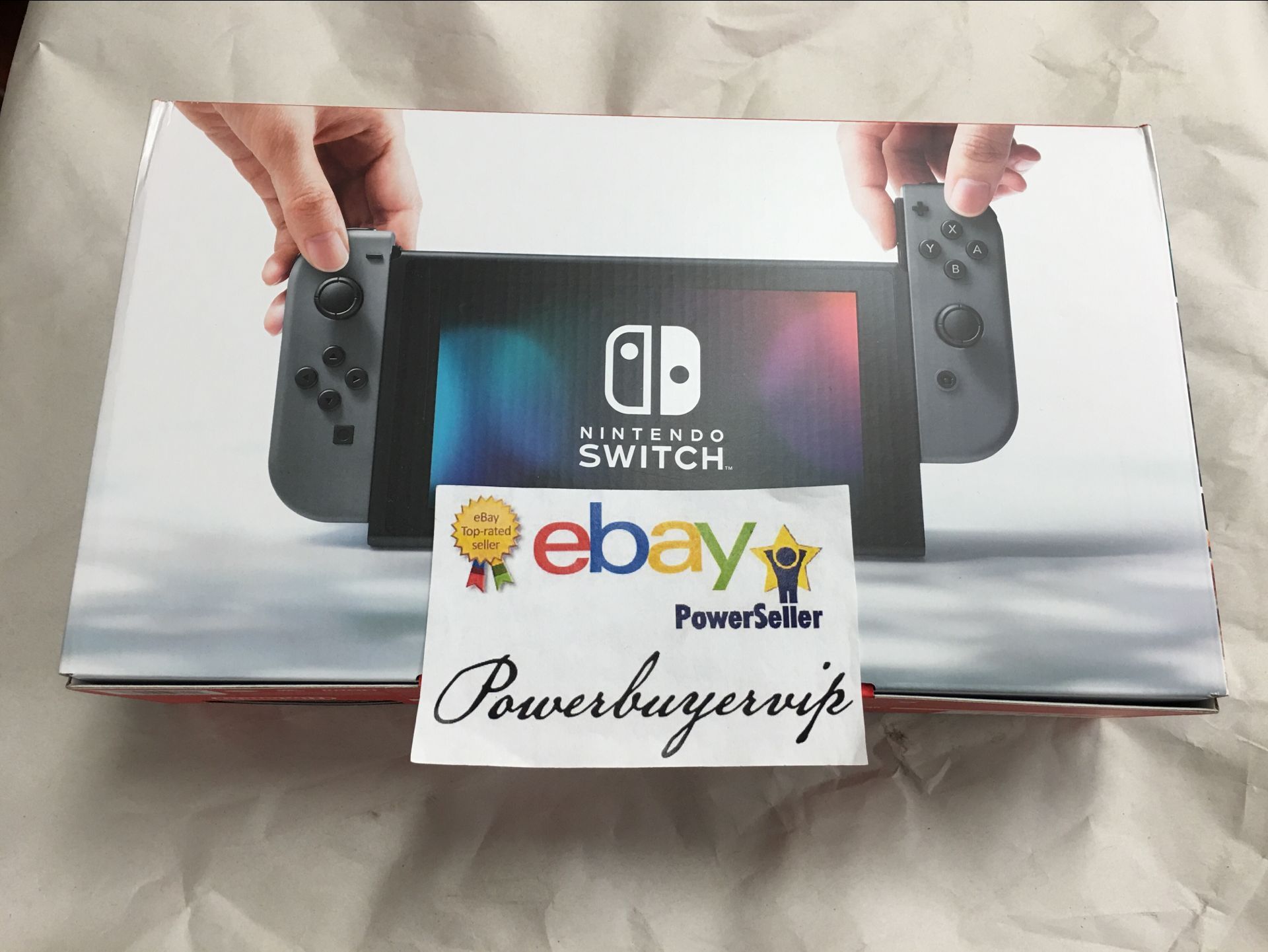 NEW Nintendo Switch - 32GB Gray Console (with Gray Joy-Con)